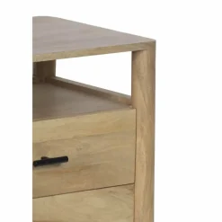 Hot Bois & Chiffons Table de chevet 2T Mango Matan Beige - 57x40x57 cm