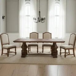 Bois & Chiffons Table de salle à manger 213 cm Manguier Kama Marron - 213x106x76 cm