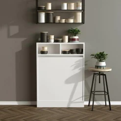 Wooden Art Table pliable bracked blanc - 70x90x15 cm