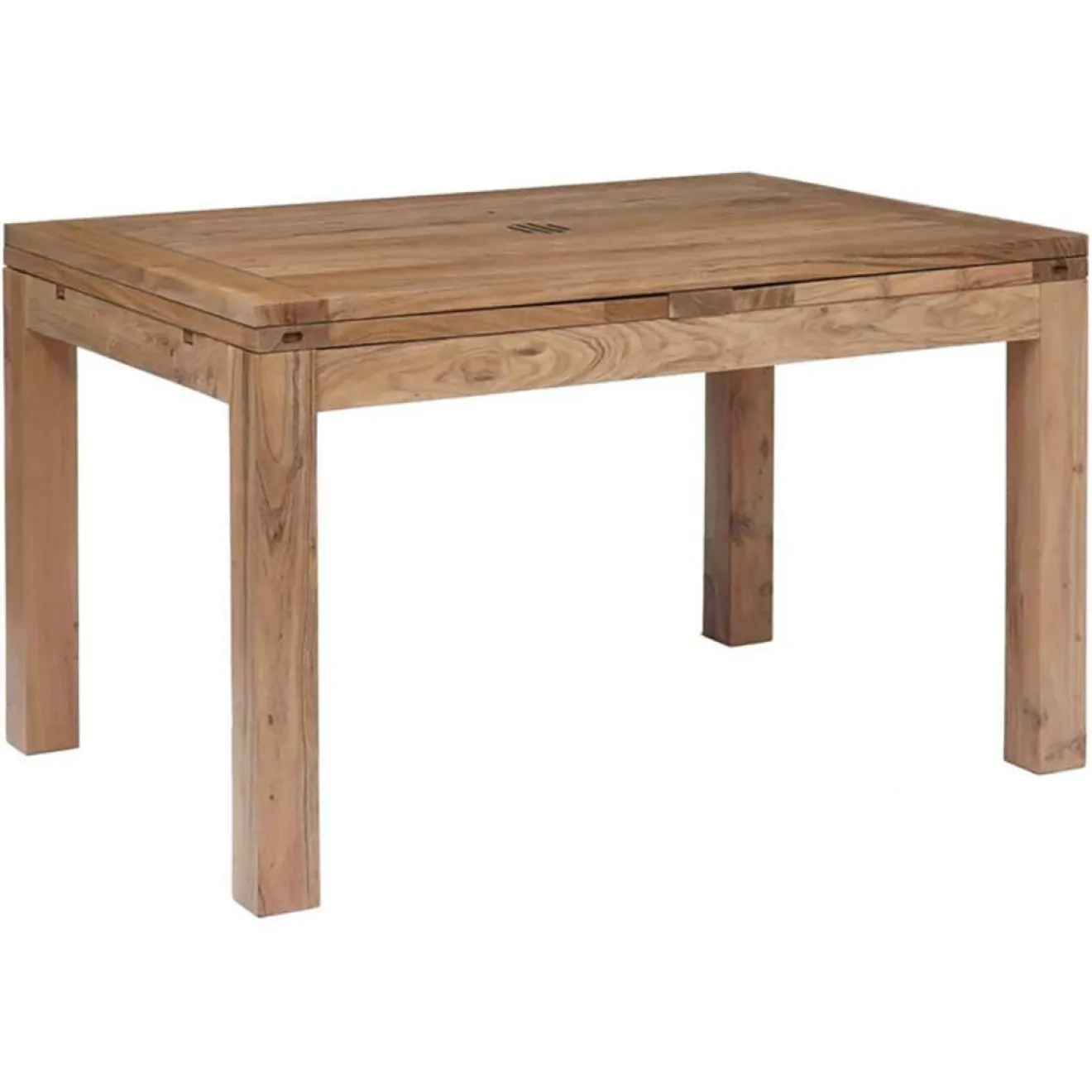 Best Bois & Chiffons Table rectangulaire à rallonges acacia gordon marron - 130x90x78 cm