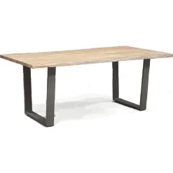 Sale Bois & Chiffons Table rectangulaire massif acacia forest brut - 160x90x76 cm