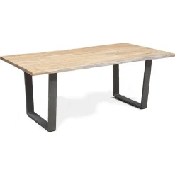 Sale Bois & Chiffons Table rectangulaire massif acacia forest brut - 160x90x76 cm
