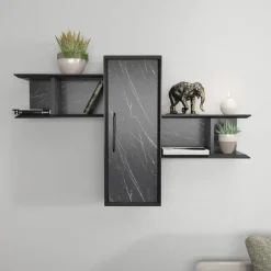 Best Homitis Étagère Olida-Bendire noire - 118.6x35x51.8 cm