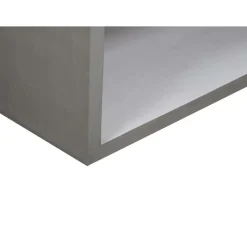 Discount Bois & Chiffons Étagère ouverte 5 niveaux en acacia massif et plaquage Gris argent - 120x55x220 cm