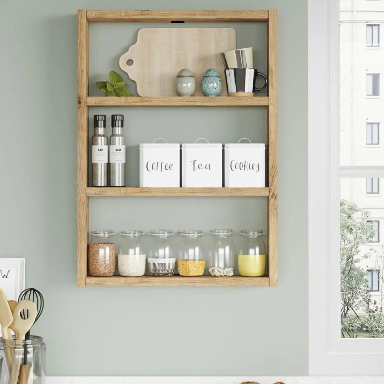 Best Wooden Art Étagère PR1A pin atlantique - 43.2x60x9 cm