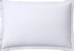 Home Collection Taie d'oreiller 100% Flanelle de Coton blanche