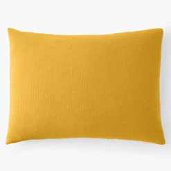 Outlet Baton Rouge Taie d'oreiller 100% Gaze de coton jaune