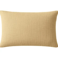 Outlet Baton Rouge Taie D'oreiller 100% Gaze de Coton Lavé ecru naturel