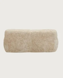 Outlet Uniqka Teddy - Canapé 2 places en tissu fourrure imitation mouton