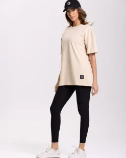 Femme Onamaste Tee Shirt Oversize beige