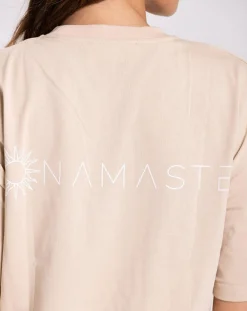 Femme Onamaste Tee Shirt Oversize beige