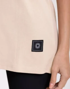 Femme Onamaste Tee Shirt Oversize beige