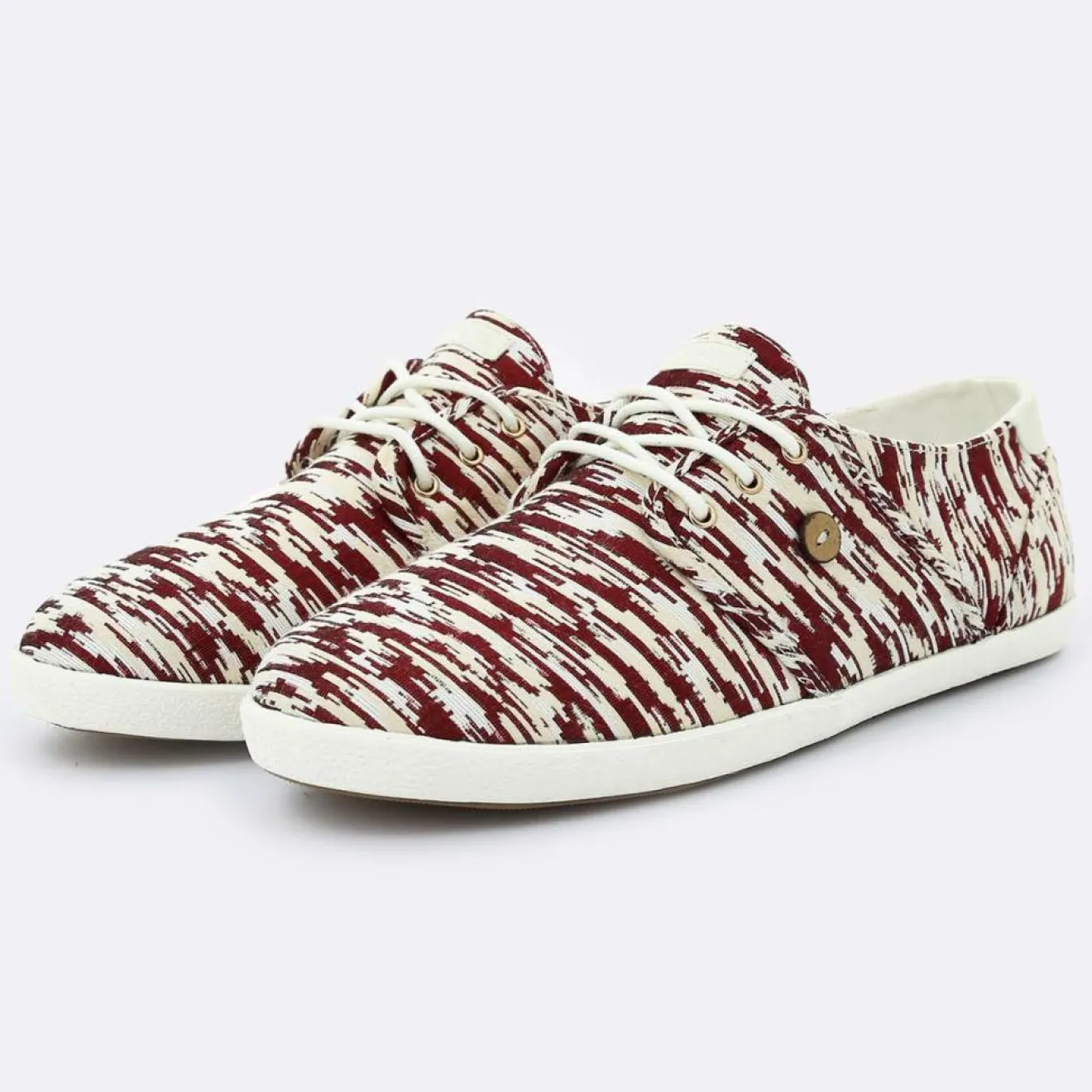 Clearance Faguo Tennis Cypress imprimées blanc/bordeaux