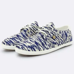 Femme Faguo Tennis Cypress imprimées blanc/bleu foncé