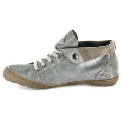 Femme Palladium Tennis montantes en Cuir argentées