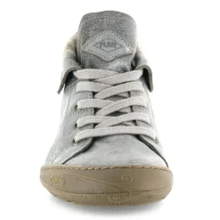 Femme Palladium Tennis montantes en Cuir argentées
