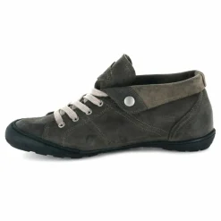 Online Palladium Tennis montantes en Velours de Cuir gris foncé