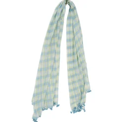 Online Petrusse Étole 100% Coton Amarres turquoise - 85x200 cm