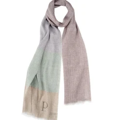 Femme Petrusse Étole en Lin & Coton Slow taupe - 70x200 cm