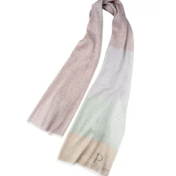 Femme Petrusse Étole en Lin & Coton Slow taupe - 70x200 cm