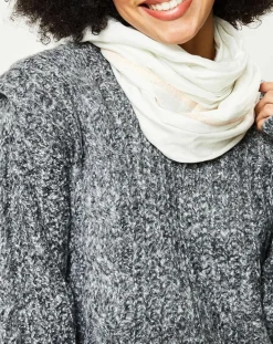 Clearance Galeries Lafayette Étole Lurex Sarah écrue - 184x77 cm