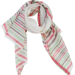 Femme Petrusse Étole Maria en Coton & Soie mélangés beige - 90x180 cm