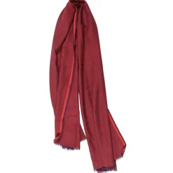 Femme Petrusse Étole Marius bordeaux - 70x210 cm