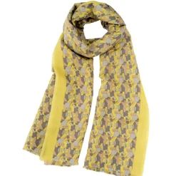 Petrusse Étole Rumba en Lin & Coton jaune - 70 x200 cm