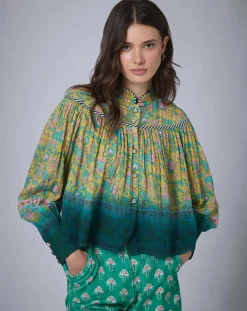 Femme Manoush Top Bohemian Hindi kaki