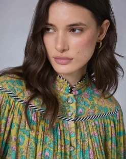 Femme Manoush Top Bohemian Hindi kaki