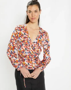 Femme Galeries Lafayette Top Cache-cœur Caprice imprimé multicolore
