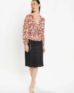 Femme Galeries Lafayette Top Cache-cœur Caprice imprimé multicolore