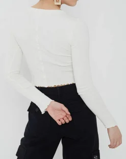 New BDG by Urban Outfitters Top camilla écru