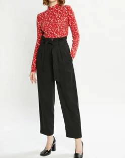 Online Scotch & Soda Top col montant imprimé floral rouge
