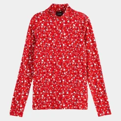 Online Scotch & Soda Top col montant imprimé floral rouge