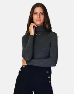 Femme Assuili Top Col Roulé Pauline loup