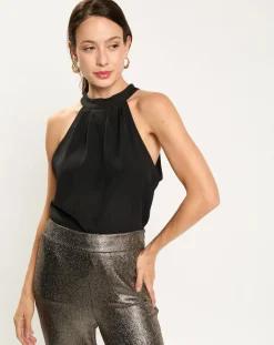 Femme Lauren Vidal Top Colbie noir