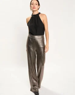 Femme Lauren Vidal Top Colbie noir