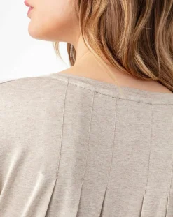 Best Indies Top Cornelia chine beige