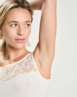 Femme Mare Top en micromodal sans manches naturel