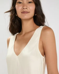 Femme Lauren Vidal Top Iros écru