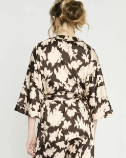 Zapa Top Kimono fluide Vieran chocolat