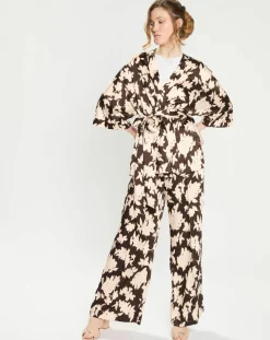 Zapa Top Kimono fluide Vieran chocolat
