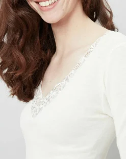 Online Mare Top Laine et Soie ivoire