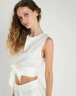 Femme The Korner Top Laurence blanc