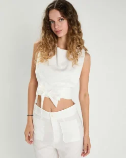 Femme The Korner Top Laurence blanc