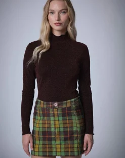 Femme Manoush Top Lurex chocolat