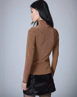 Femme Manoush Top Lurex doré