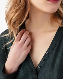 Femme Indies Top Manches Longues Stella irise emeraude