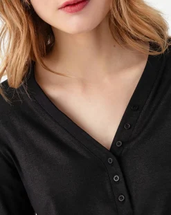 Indies Top Manches Longues Stella irise noir